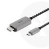 club3D USB-C® / HDMI kabel USB-C ® zástrčka, Zástrčka HDMI-A 3.00 m černá/šedá CAC-1587 HDMI kabel