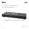 club3D HDMI Splitter 8 + 1 port HDMI rozbočovač 3840 x 2160 Pixel