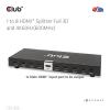 club3D HDMI Splitter 8 + 1 port HDMI rozbočovač 3840 x 2160 Pixel