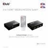 club3D HDMI Switchbox 3 porty HDMI přepínač s dálkovým ovládáním 7680 x 4320 Pixel