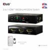 club3D HDMI Switchbox 3 porty HDMI přepínač s dálkovým ovládáním 7680 x 4320 Pixel
