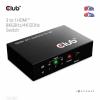 club3D HDMI Switchbox 3 porty HDMI přepínač s dálkovým ovládáním 7680 x 4320 Pixel