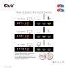 club3D HDMI Switchbox 3 porty HDMI přepínač s dálkovým ovládáním 7680 x 4320 Pixel