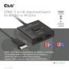 club3D HDMI Switch 2-in-1 bidirektional 2 porty HDMI přepínač 7680 x 4320 Pixel