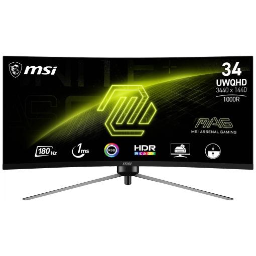 MSI MAG 345CQRDE herní monitor 86.4 cm (34 palec)3440 x 1440 Pixel, 16:9, 1 ms, VA LCD