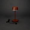 Konstsmide 7830-960 Lyon Akumulátorová stolní LED lampa 2.5 W teplá bílá, RGB terakota