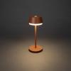 Konstsmide 7830-960 Lyon Akumulátorová stolní LED lampa 2.5 W teplá bílá, RGB terakota
