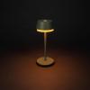 Konstsmide 7830-630 Lyon Akumulátorová stolní LED lampa 2.5 W teplá bílá, RGB zeleno-šedá