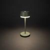 Konstsmide 7830-630 Lyon Akumulátorová stolní LED lampa 2.5 W teplá bílá, RGB zeleno-šedá