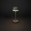 Konstsmide 7830-630 Lyon Akumulátorová stolní LED lampa 2.5 W teplá bílá, RGB zeleno-šedá