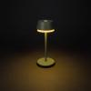 Konstsmide 7830-630 Lyon Akumulátorová stolní LED lampa 2.5 W teplá bílá, RGB zeleno-šedá
