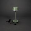 Konstsmide 7830-630 Lyon Akumulátorová stolní LED lampa 2.5 W teplá bílá, RGB zeleno-šedá