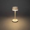 Konstsmide 7830-330 Lyon Akumulátorová stolní LED lampa 2.5 W teplá bílá, RGB písková