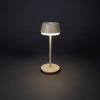 Konstsmide 7830-330 Lyon Akumulátorová stolní LED lampa 2.5 W teplá bílá, RGB písková