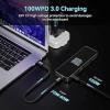 Dockcase USB-C® dokovací stanice Vhodné pro značky (dokovací stanice pro notebook): univerzální Integrovaný displej, vč. funkce nabíjení, napájení USB-C®,