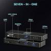 Dockcase USB-C® dokovací stanice Vhodné pro značky (dokovací stanice pro notebook): univerzální Integrovaný displej, vč. funkce nabíjení, napájení USB-C®,