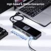 Dockcase USB-C® dokovací stanice Vhodné pro značky (dokovací stanice pro notebook): univerzální Integrovaný displej, vč. funkce nabíjení, napájení USB-C®,