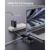Dockcase USB-C® dokovací stanice DBP61L Vhodné pro značky (dokovací stanice pro notebook): univerzální Integrovaný displej, vč. funkce nabíjení, napájení USB-C®