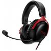 HyperX Cloud III BLK/RED GAM Headset uzavřená (Over Ear) kabelová stereo černá/červená Gaming