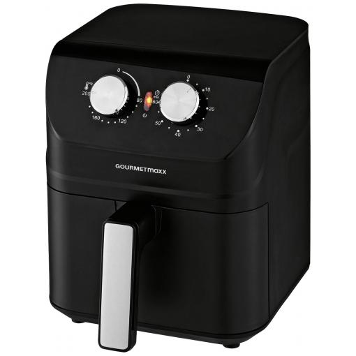 GourmetMaxx 14578 horkovzdušná fritéza 4 l 1 400 W Cool touch pouzdro černá