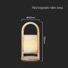 V-TAC VT-7570 23091 akumulátorová stolní lampa LED LED 1.5 W béžová