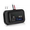 Napájecí adaptér do auta 12–24 V, USB-A QC + USB-C PD