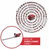 Einhell GC-CH 1855/1 Li Kit (1x2,5 Ah) Power X-Change akumulátor Aku nůžky na živý plot vč. nabíječky, + akumulátor 18 V Li-Ion 620 mm