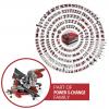 Einhell TE-SM 36/8 L Li-Solo Power X-Change akumulátorová kapovací a pokosová pila , bez nabíječky, bez akumulátoru, průměr listu 216 mm, uchycení 30 mm, 0 W
