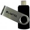 Xlyne USB flash disk Retail 8 GB černá/stříbrná 7600800 USB-C®