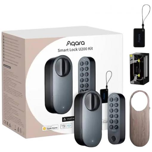 Aqara kódová klávesnice, pohon dveří EL-D02D černá