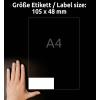 Avery-Zweckform 6175-65 univerzální etikety 105 x 48 mm papír bílá 65 listů trvalé inkoustová tiskárna, laserová tiskárna, barevná laserová tiskárna, kopírka,