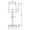 Deko Light 620203 Canis Mini Akumulátorová stolní LED lampa 2.3 W teplá bílá šedozelená