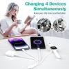 Nabíjecí kabel 4 v 1, USB-A/USB-C – USB-C, 2× Lightning, Apple Watch, 1,8 m