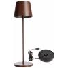 Deko Light 620198 Canis Akumulátorová stolní LED lampa 3.5 W teplá bílá rezavá