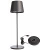 Deko Light 620201 Canis Akumulátorová stolní LED lampa 3.5 W teplá bílá šedá