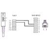 Goobay DSL kabel [1x RJ45 zástrčka - 1x telefonní zástrčka TAE-F] 3.00 m černá