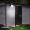 Solight LED solární osvětlení se senzorem, 11W, 1200lm, 3 CCT, Li-Ion, černá - WO785-1