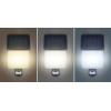 Solight LED solární osvětlení se senzorem, 11W, 1200lm, 3 CCT, Li-Ion, černá - WO785-1