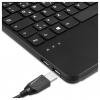 Perixx PERIBOARD-526 H DE USB klávesnice německá, QWERTZ černá USB hub, s kulovým ovládačem
