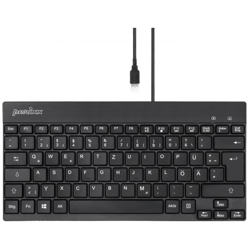 Perixx PERIBOARD-426 DE USB klávesnice německá, QWERTZ černá