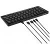 Perixx PERIBOARD-416 DE USB klávesnice německá, QWERTZ černá USB hub