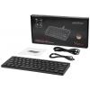 Perixx PERIBOARD-416 DE USB klávesnice německá, QWERTZ černá USB hub
