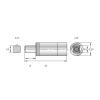BERNSTEIN Tools for Electronics 4-9608-ETC, momentový adaptér, 3/8 (10 mm), 8.0 Nm (max)