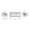 BERNSTEIN Tools for Electronics 4-9608-ETB, momentový adaptér, 1/4 (6,3 mm), 8.0 Nm (max)