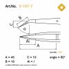 BERNSTEIN Tools for Electronics 5-107-7 Univerzální Pinzeta, 1 ks, 150 mm