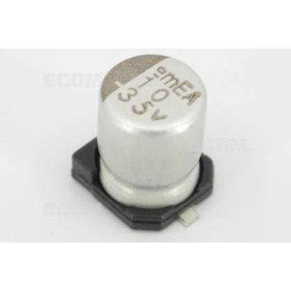 Elektrolytický kondenzátor SMD 1000 µF / 6,3 V, 0810, -40 až +105 °C