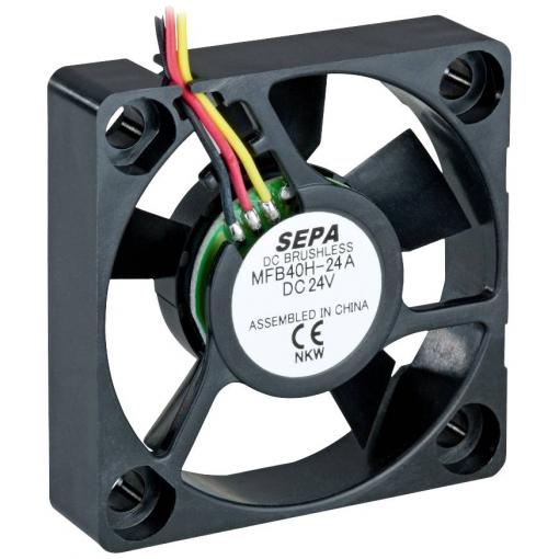 SEPA MFB40H24A-001 axiální ventilátor, 24 V/DC, 11.28 m³/h, (d x š x v) 40 x 40 x 10 mm, 541083010