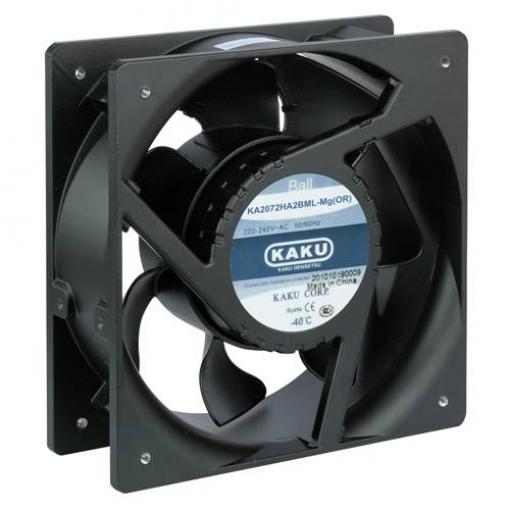 Kaku KA2072HA2BML-Mg(OR) axiální ventilátor, 230 V/AC, 1670 m³/h, (d x š x v) 208 x 208 x 72 mm, 111111617