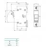 ETI Elektrotechnik EFH 10 DC 2p, 002540203 držák pojistky, 1000 V, 25 A, 1 ks