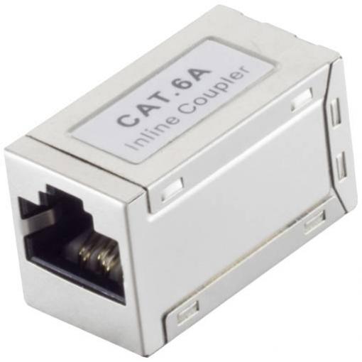 BKL Electronic Konektor RJ45, Cat 6a, STP, slim, stříbrný 10121206 Počet pólů 8 stříbrná 1 ks
